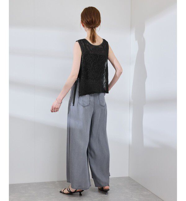 Rope&rsquo;Picnic「サイドリボンレースベスト」|ベスト・ジレ|