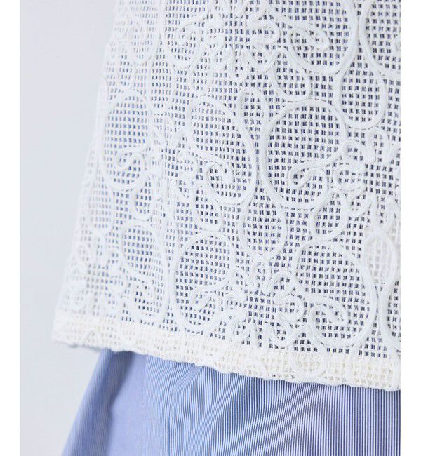 Rope&rsquo;Picnic「サイドリボンレースベスト」|ベスト・ジレ|