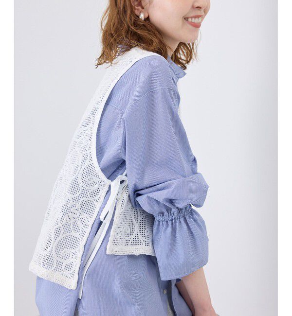 Rope&rsquo;Picnic「サイドリボンレースベスト」|ベスト・ジレ|