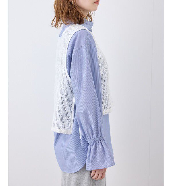 Rope&rsquo;Picnic「サイドリボンレースベスト」|ベスト・ジレ|