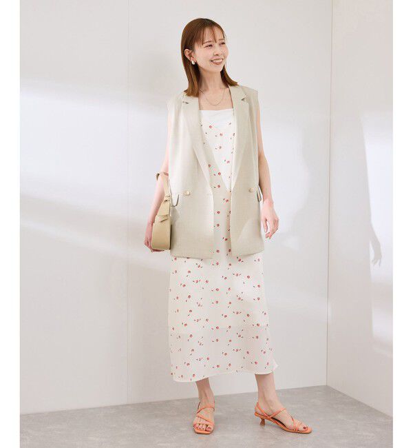 Rope&rsquo;Picnic「【抗菌防臭・接触冷感・UVカット】カナパスリーブレスジャケット/セットアップ対応」|ベスト・ジレ|