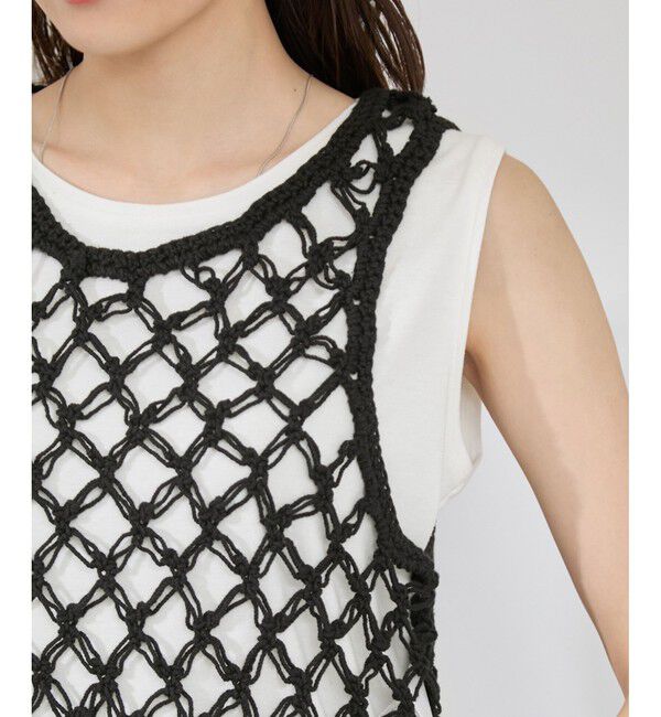 Rope&rsquo;Picnic「かぎ針ビスチェ&times;タンクトップセット」|ベスト・ジレ|