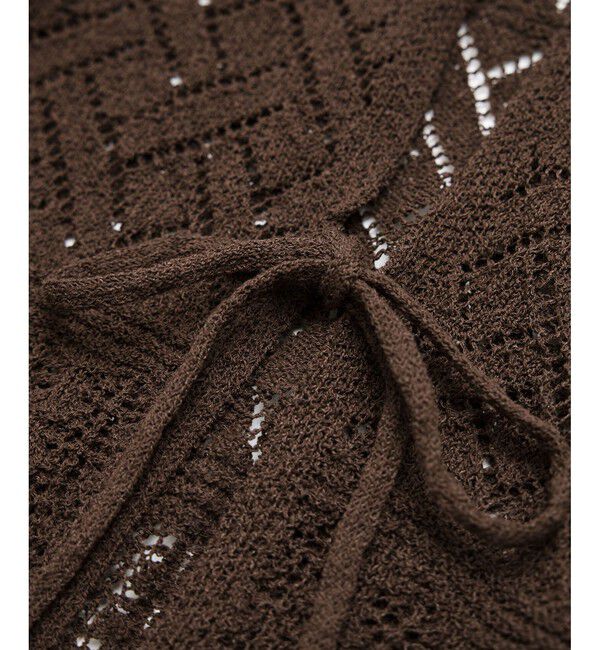 Rope&rsquo;Picnic「【前後2WAY】透かし編みレースカーディガン」|カーディガン|