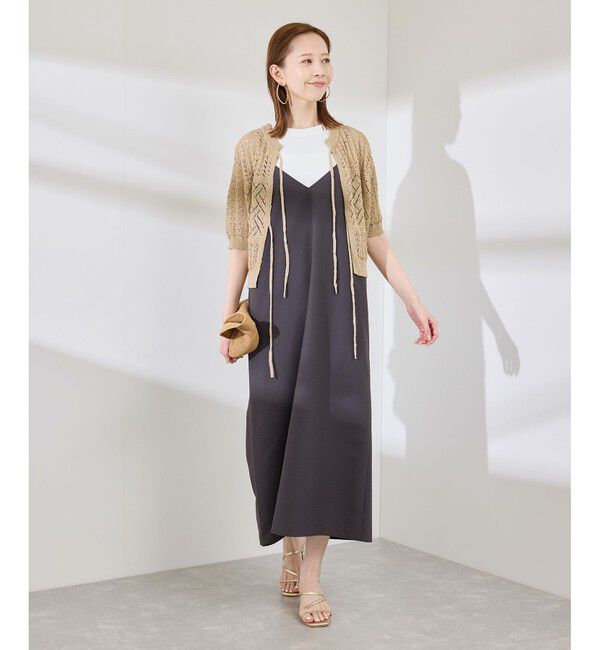 Rope&rsquo;Picnic「【前後2WAY】透かし編みレースカーディガン」|カーディガン|