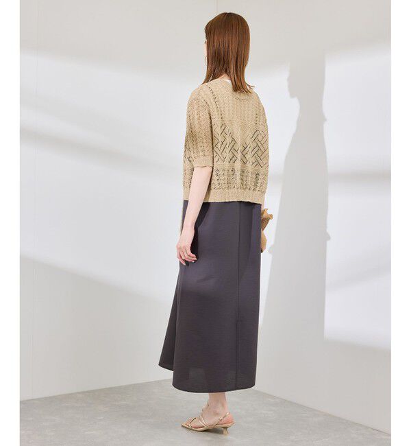 Rope&rsquo;Picnic「【前後2WAY】透かし編みレースカーディガン」|カーディガン|