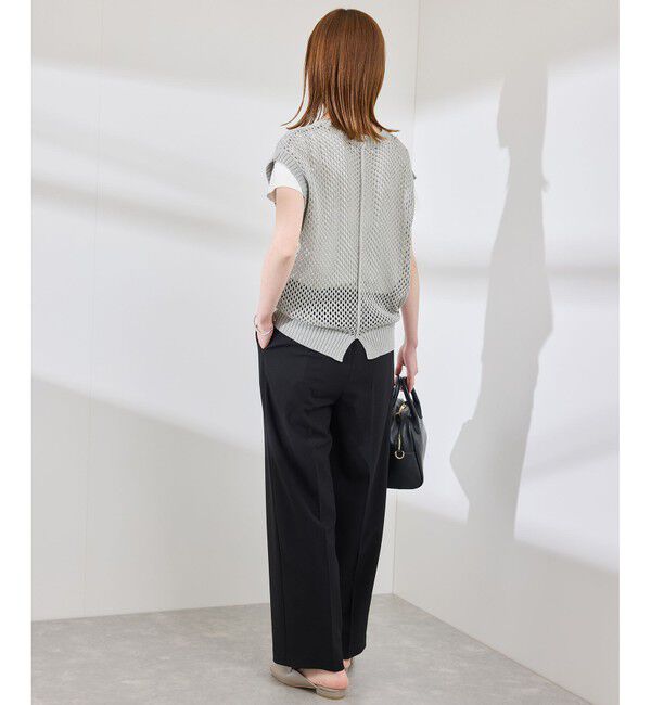 Rope&rsquo;Picnic「コード刺繍入りメッシュサマーニット」|ニット・セーター|