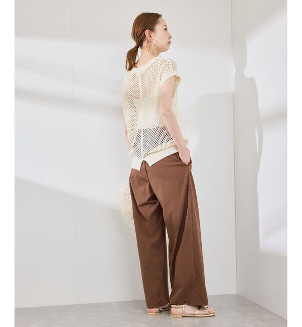 Rope&rsquo;Picnic「コード刺繍入りメッシュサマーニット」|ニット・セーター|