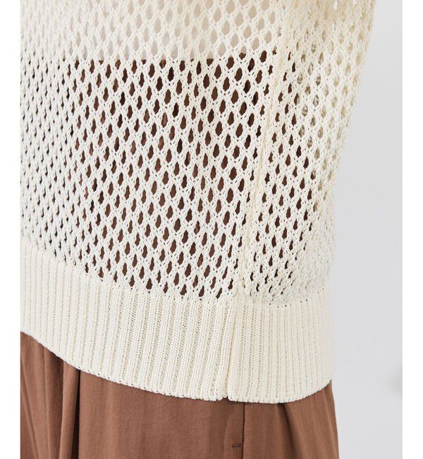 Rope&rsquo;Picnic「コード刺繍入りメッシュサマーニット」|ニット・セーター|