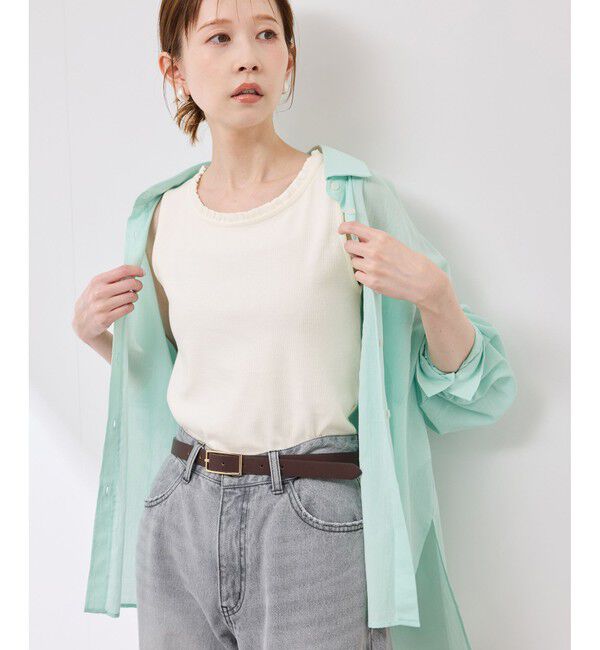 Rope&rsquo;Picnic「襟フリルタンクトップ」|タンクトップ|