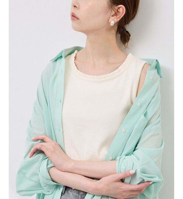 Rope&rsquo;Picnic「襟フリルタンクトップ」|タンクトップ|