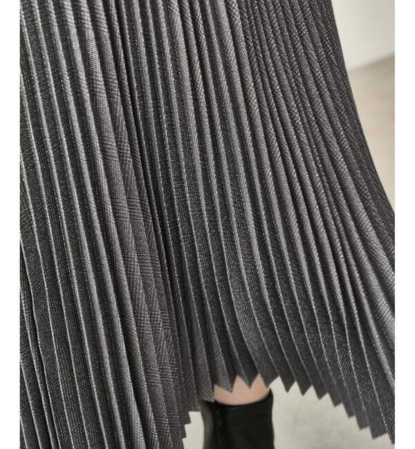 Rope&rsquo;Picnic「ラメチェックプリーツスカート/着丈が選べる」|スカート|