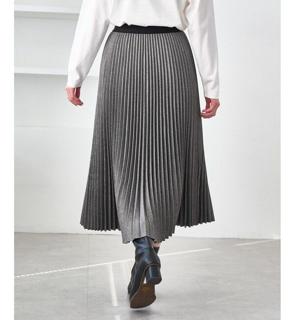 Rope&rsquo;Picnic「ラメチェックプリーツスカート/着丈が選べる」|スカート|