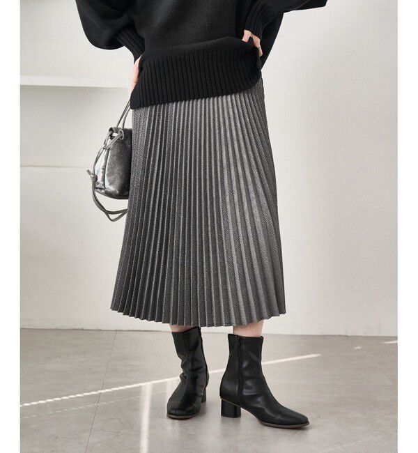 Rope&rsquo;Picnic「ラメチェックプリーツスカート/着丈が選べる」|スカート|