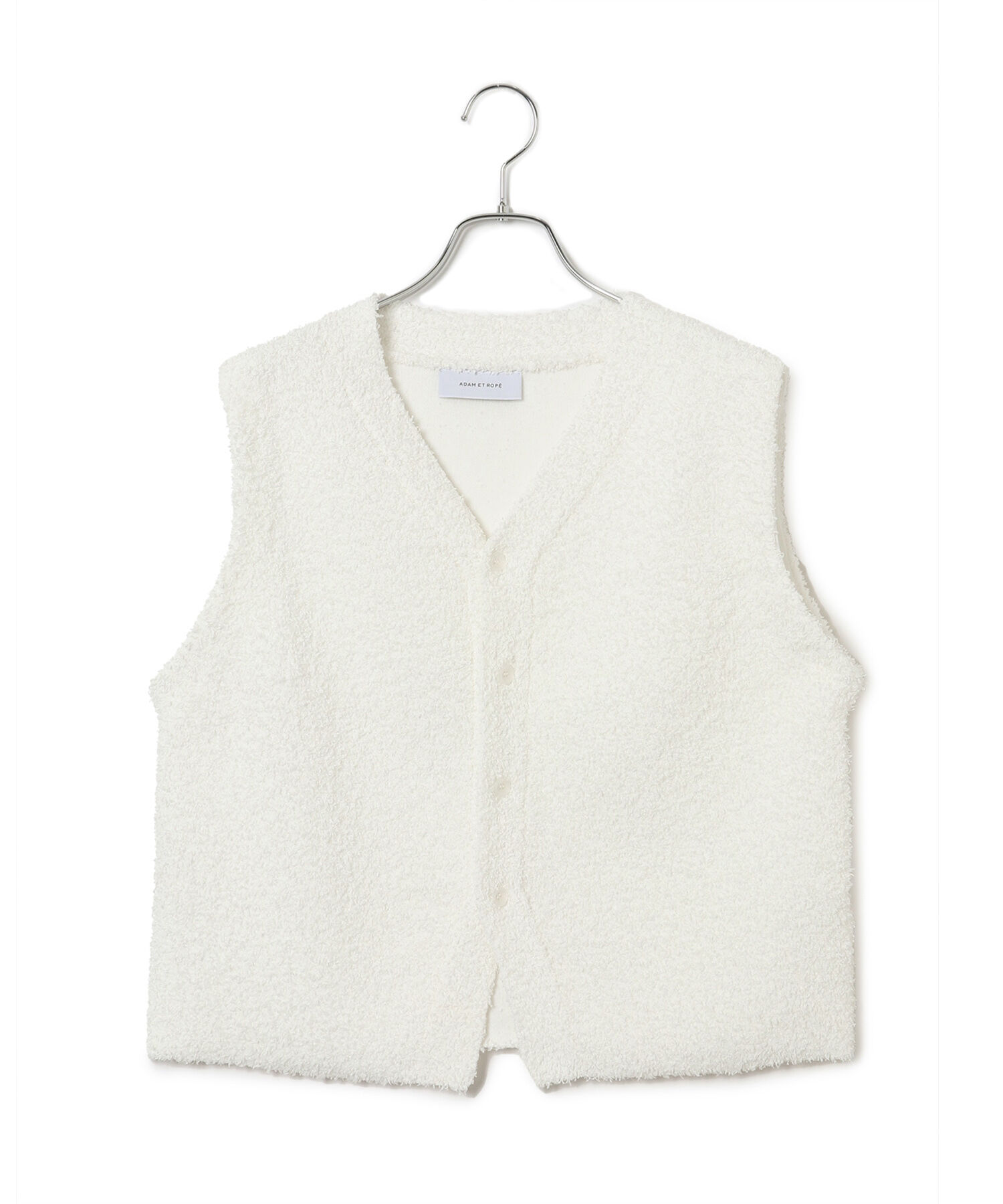 ADAM ET ROPE'「【サステナブル】ペーパーヤーンニットベスト」|ベスト・ジレ|