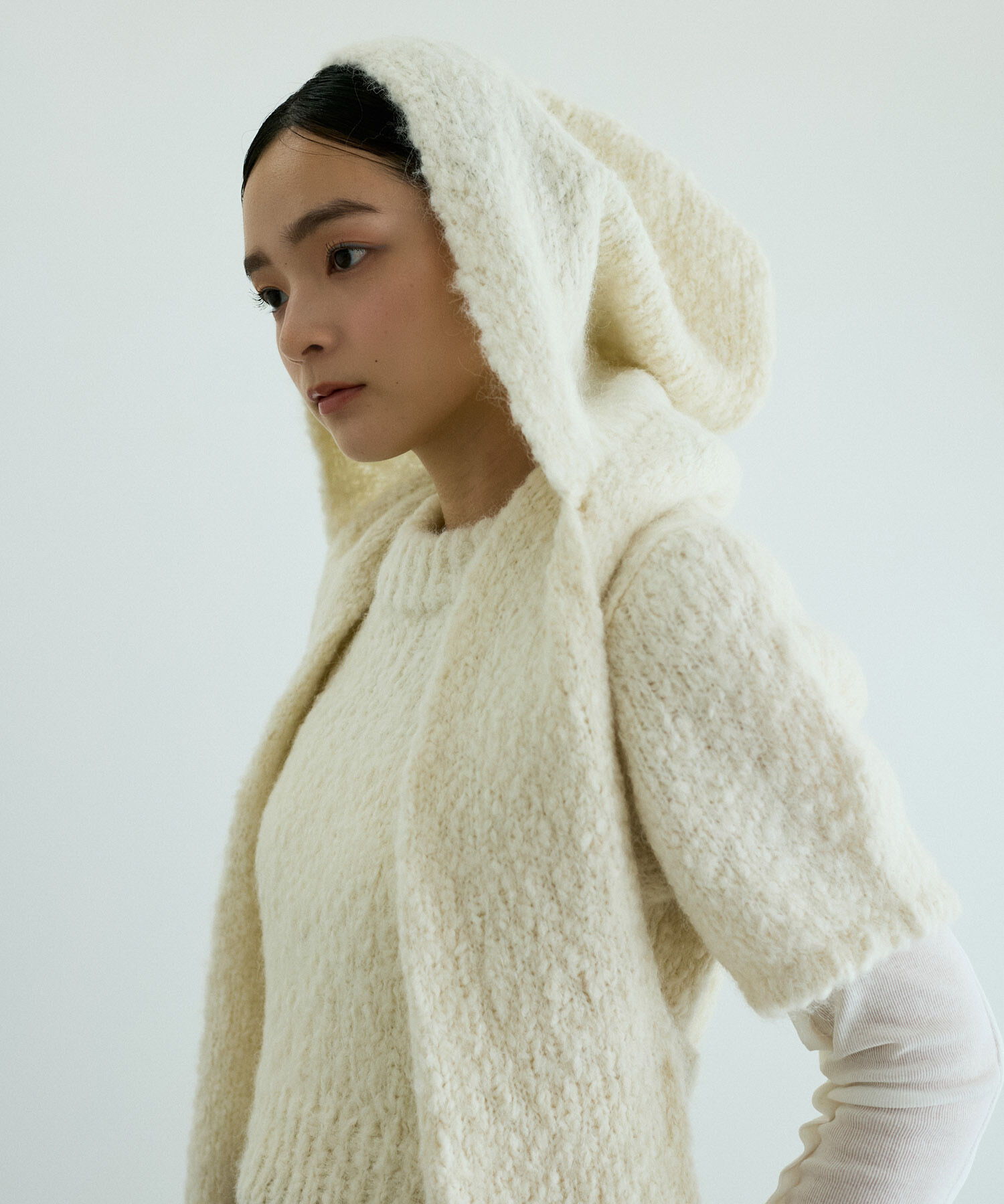 ADAM ET ROPE'「スラブフードマフラー」|ストール|キナリ(16)