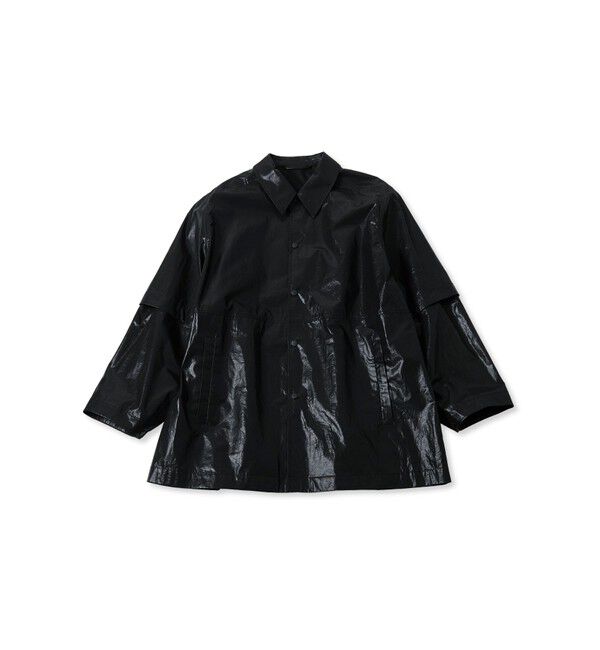 ADAM ET ROPE'「2WAYスリーブコーティングシャツブルゾン」|ブルゾン・スタジャン|