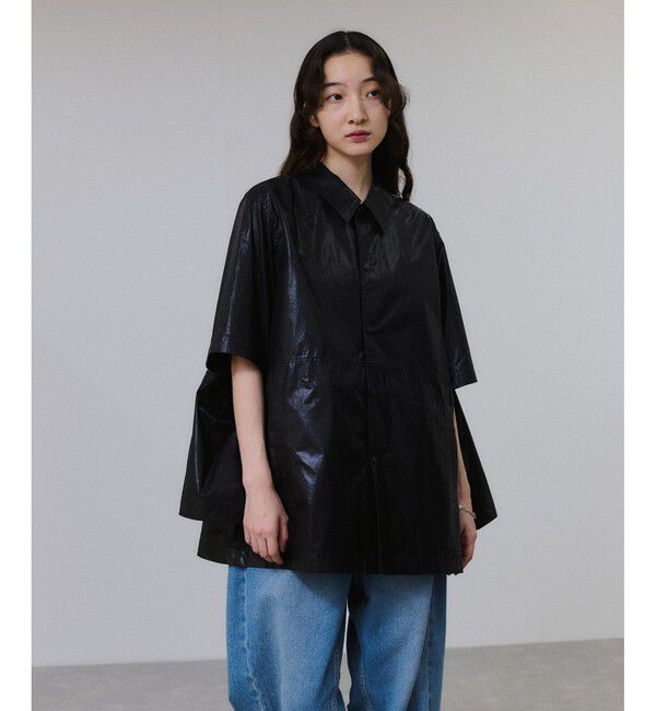 ADAM ET ROPE'「2WAYスリーブコーティングシャツブルゾン」|ブルゾン・スタジャン|