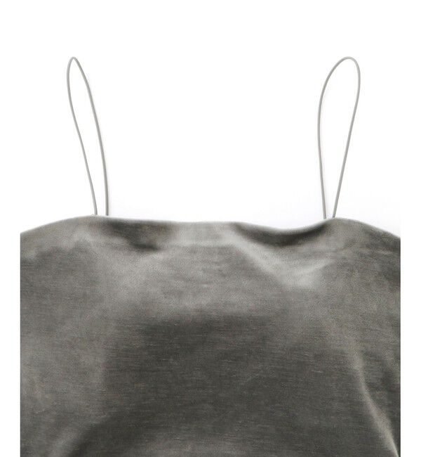 ADAM ET ROPE'「【EMOELLE】カップ付きベロアキャミソール」|キャミソール|