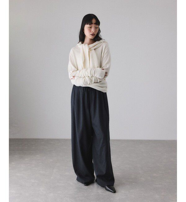 ADAM ET ROPE'「BASOLマフラーニットキャップ＆アームウォーマー」|マフラー|