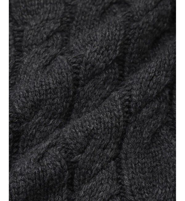 ADAM ET ROPE'「【サステナブル】ケーブルハーフスリーブニット」|ニット・セーター|