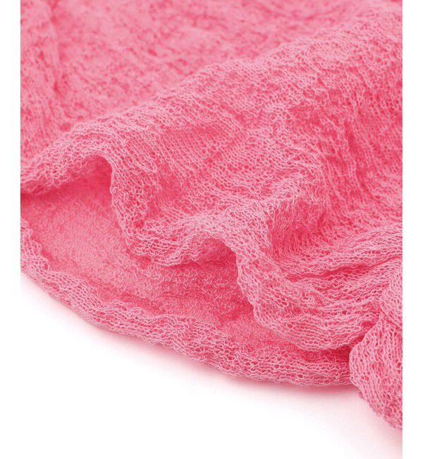 ADAM ET ROPE'「クレープリンクスギャザーカーディガン」|カーディガン|