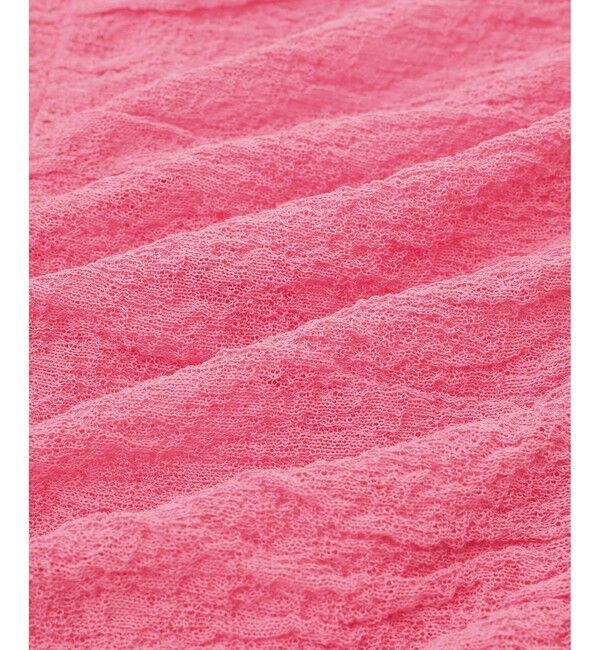 ADAM ET ROPE'「クレープリンクスギャザーカーディガン」|カーディガン|