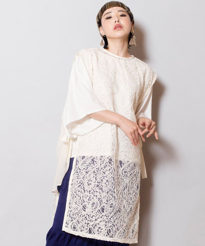  「サイドリボンレースベスト」|ベスト・ジレ|IVORY