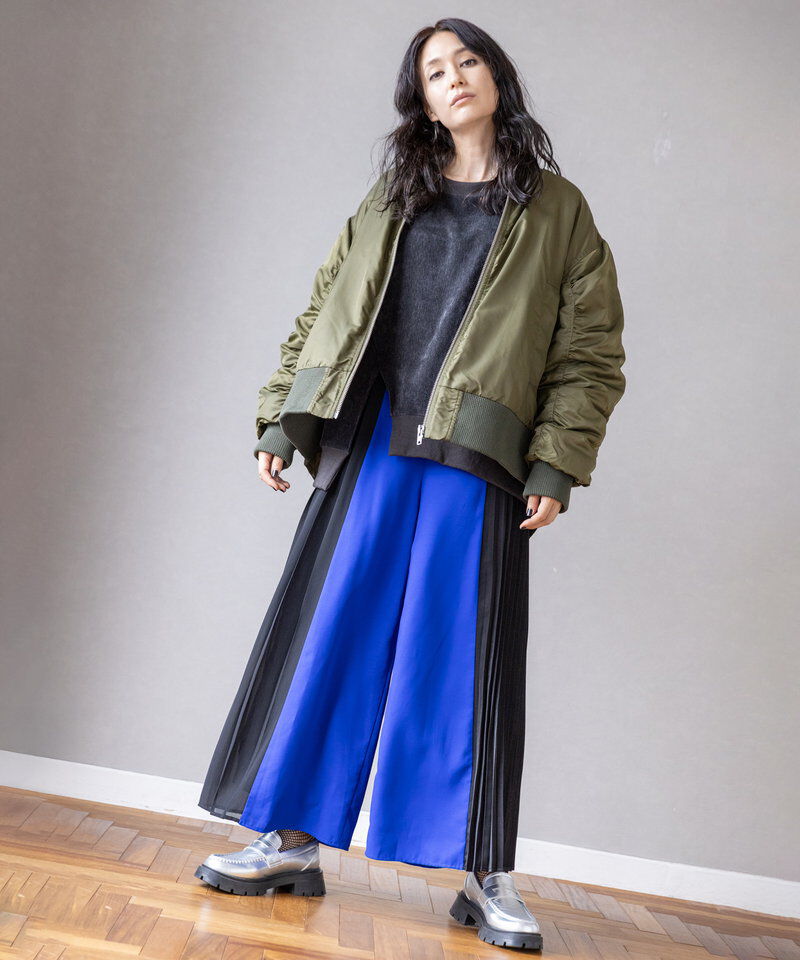  「ギャザージップブルゾン」|ミリタリー・モッズコート|