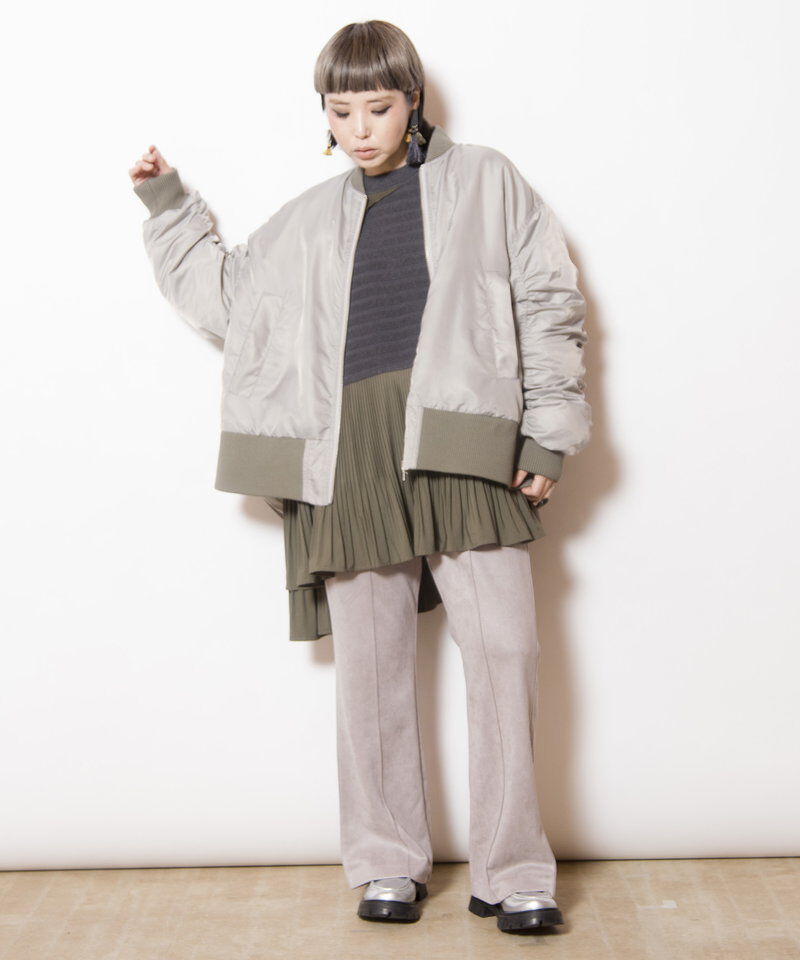  「ギャザージップブルゾン」|ミリタリー・モッズコート|