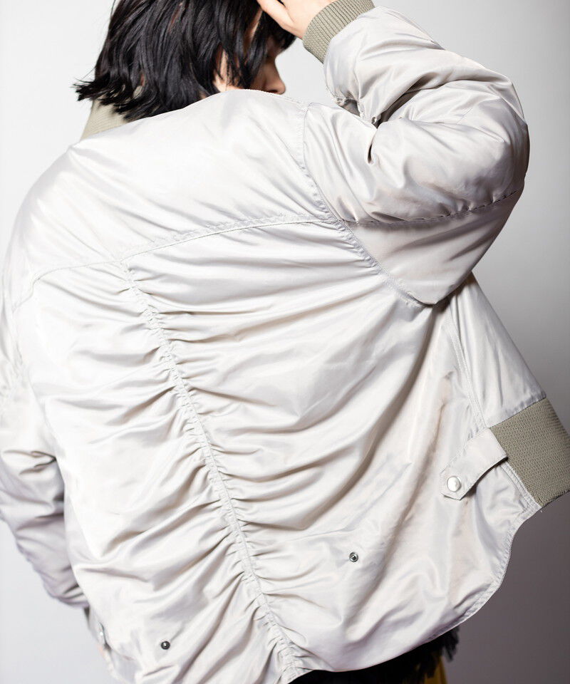  「ギャザージップブルゾン」|ミリタリー・モッズコート|