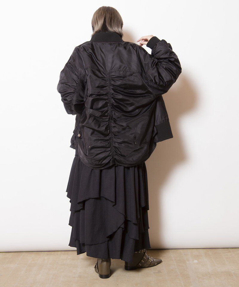  「ギャザージップブルゾン」|ミリタリー・モッズコート|