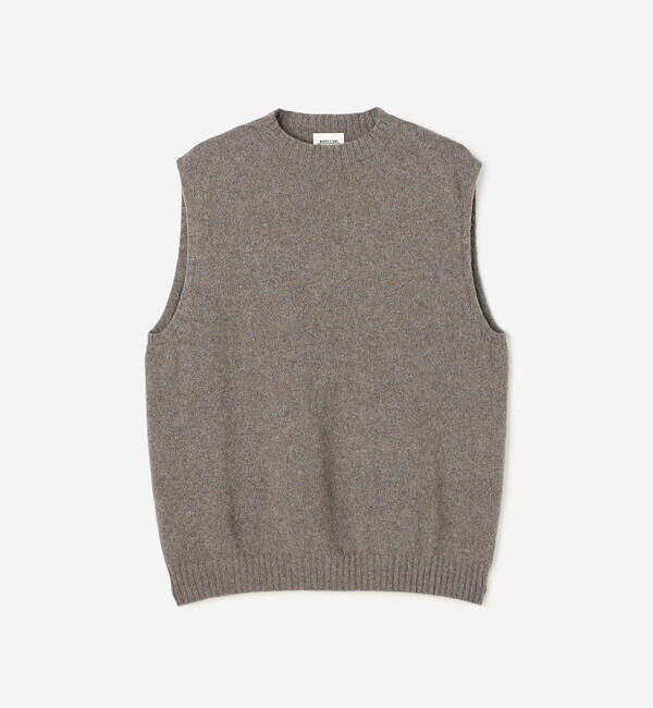 Morris & Sons「MORRIS & SONS | ジーロンラム クルーネックベスト MEN」|ベスト・ジレ|