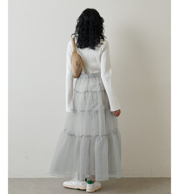  「オーガンジーボリュームスカート」|スカート|