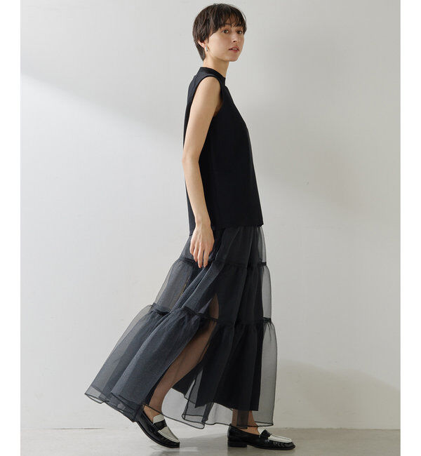  「オーガンジーボリュームスカート」|スカート|