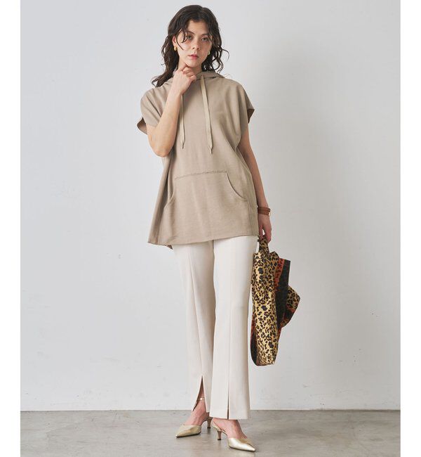  「【WEB限定】オーバーノースリーブパーカー」|Tシャツ・カットソー|