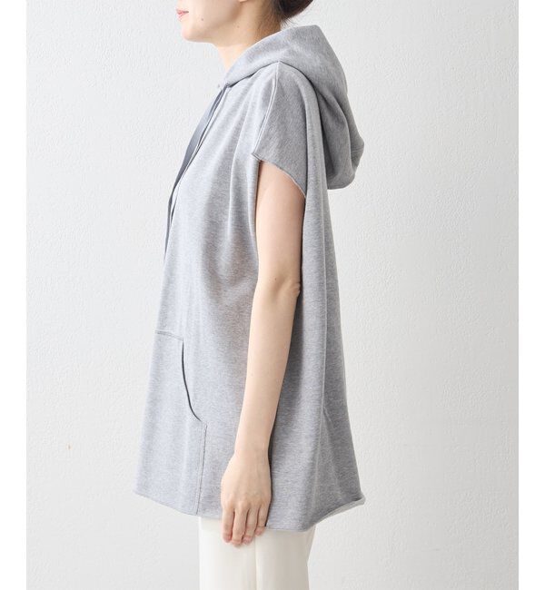  「【WEB限定】オーバーノースリーブパーカー」|Tシャツ・カットソー|