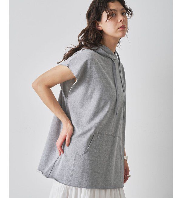  「【WEB限定】オーバーノースリーブパーカー」|Tシャツ・カットソー|