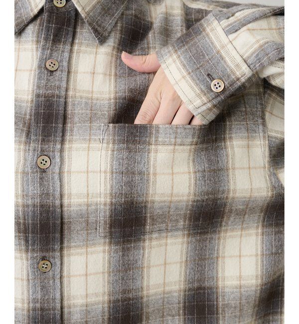  「シャギーチェックシャツ」|シャツ・ブラウス|