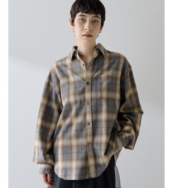  「シャギーチェックシャツ」|シャツ・ブラウス|