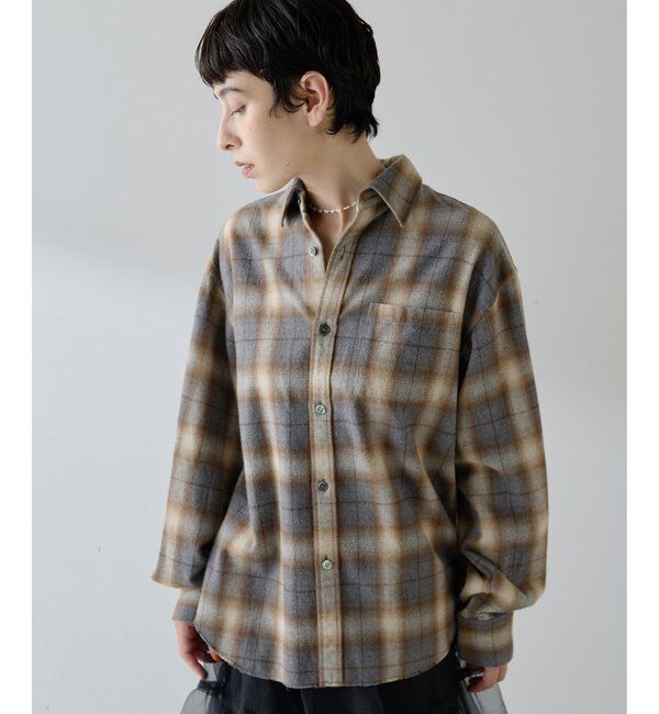  「シャギーチェックシャツ」|シャツ・ブラウス|