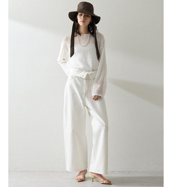  「ボートメッシュニットプルオーバー」|ニット・セーター|