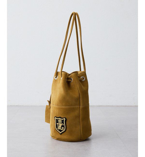  「【MARCO MASI】スエードワッペン巾着」|トートバッグ|