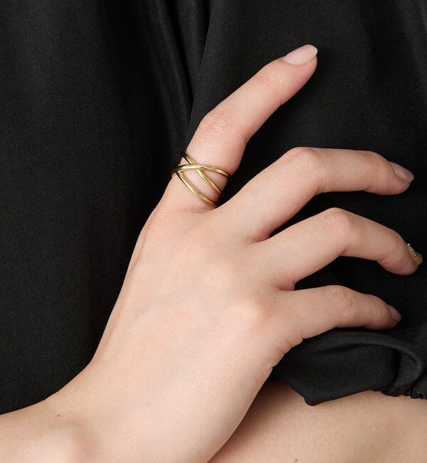  「【PAPILLONNER/パピヨネ】ウェーブ2WAYリング」|リング|