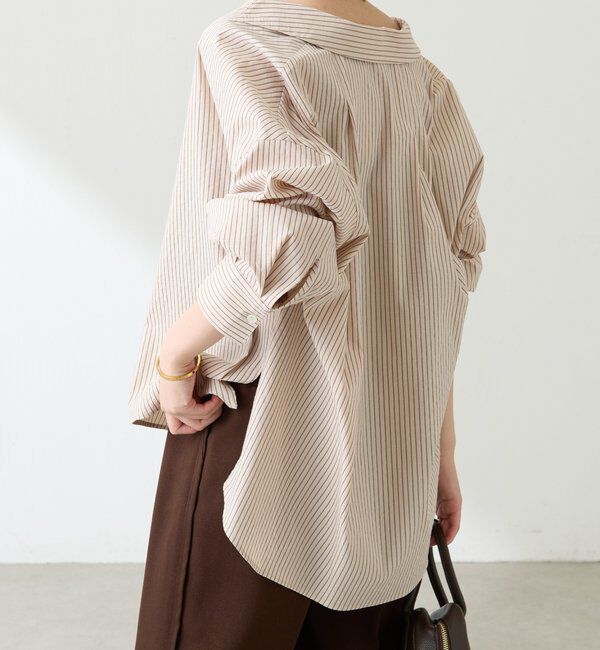  「襟ギャザーシャツ」|シャツ・ブラウス|