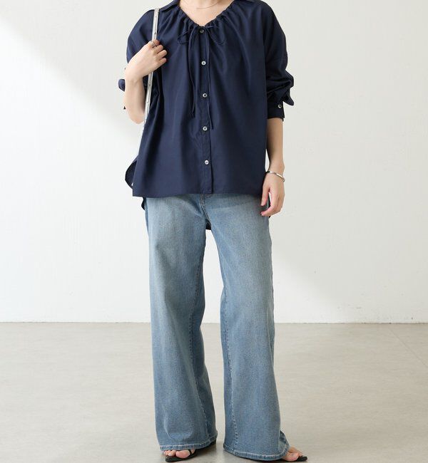  「襟ギャザーシャツ」|シャツ・ブラウス|