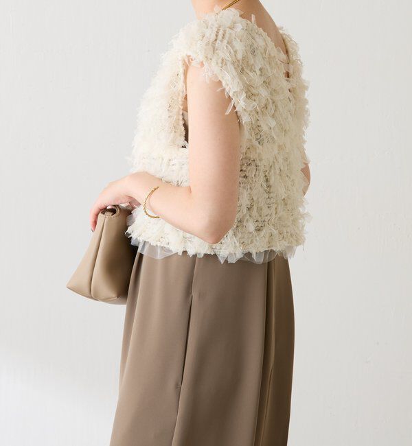  「チュールフリンジセットロンパース」|ワンピース|