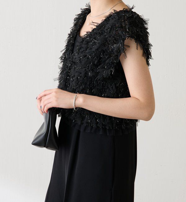  「チュールフリンジセットロンパース」|ワンピース|