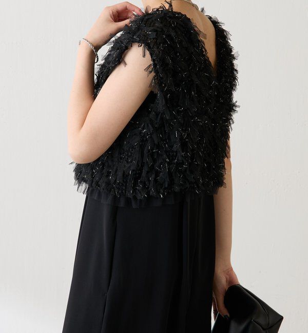  「チュールフリンジセットロンパース」|ワンピース|