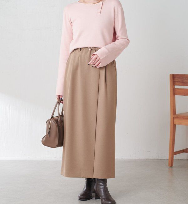  「スロープボタンニット」|ニット・セーター|