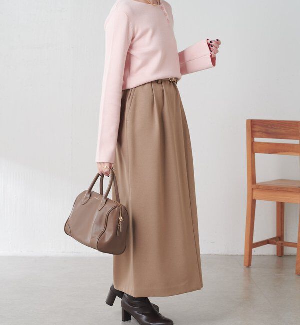  「スロープボタンニット」|ニット・セーター|